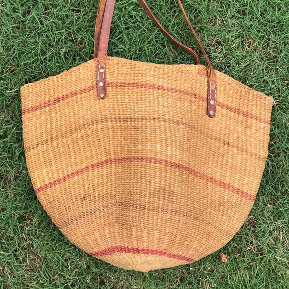 woven market tote